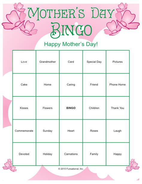 Mother S Day Games Printable